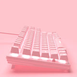 Niedliches rosa kabelgebundenes Tastatur- und Maus-Set