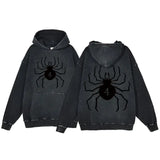 Bedruckte Kapuzenpullover mit Reißverschluss
