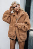 Oversized Kunstpelzjacke
